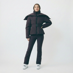 Freya | Women's Hooded Puffer Jacket | Belted Waist · Eltrendio