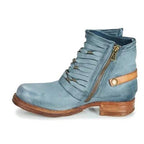 Freya | Women's Lace-Up Ankle Boots | Buckle Strap · Eltrendio