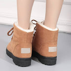 Freya | Women's Lace-Up Ankle Boots | Fur Trim · Eltrendio