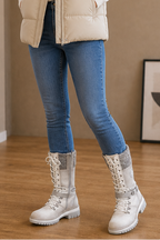 Freya | Women's Lace-Up Boots | Side Zip · Eltrendio