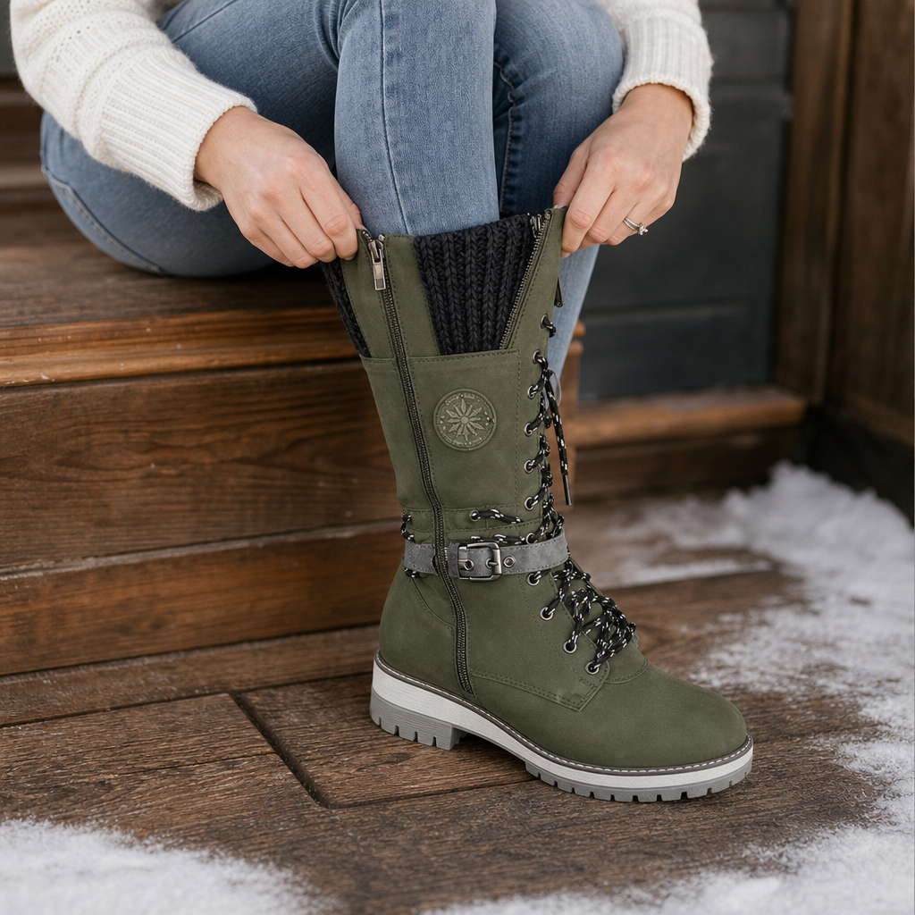 Freya | Women's Lace-Up Boots | Side Zip · Eltrendio