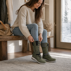 Freya | Women's Lace-Up Boots | Side Zip · Eltrendio