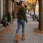Freya | Women's Lace-Up Combat Boots | Side Zip · Eltrendio