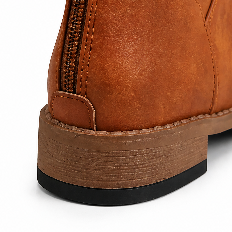 Freya | Women's Lace-Up Combat Boots | Side Zip · Eltrendio