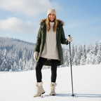 Freya | Women's Lace-Up Snow Boots | Fleece-Lined · Eltrendio