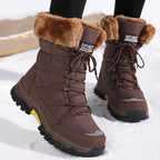 Freya | Women's Lace-Up Snow Boots | Fleece-Lined · Eltrendio
