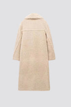 Freya | Women's Longline Teddy Coat | Double-Breasted · Eltrendio