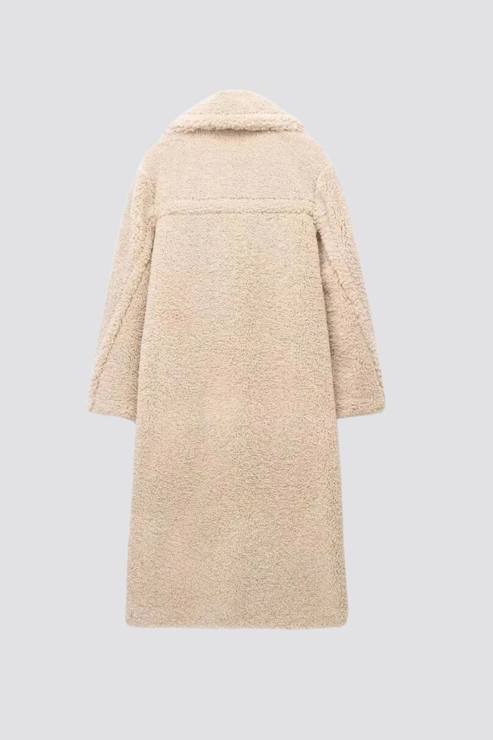 Freya | Women's Longline Teddy Coat | Double-Breasted · Eltrendio