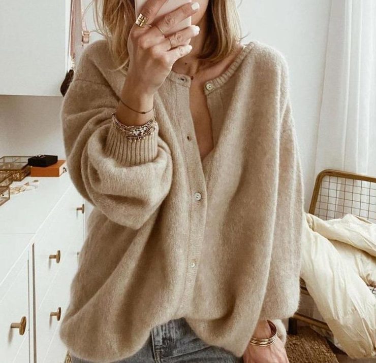 Freya | Women's Oversized Cardigan | Button Front · Eltrendio