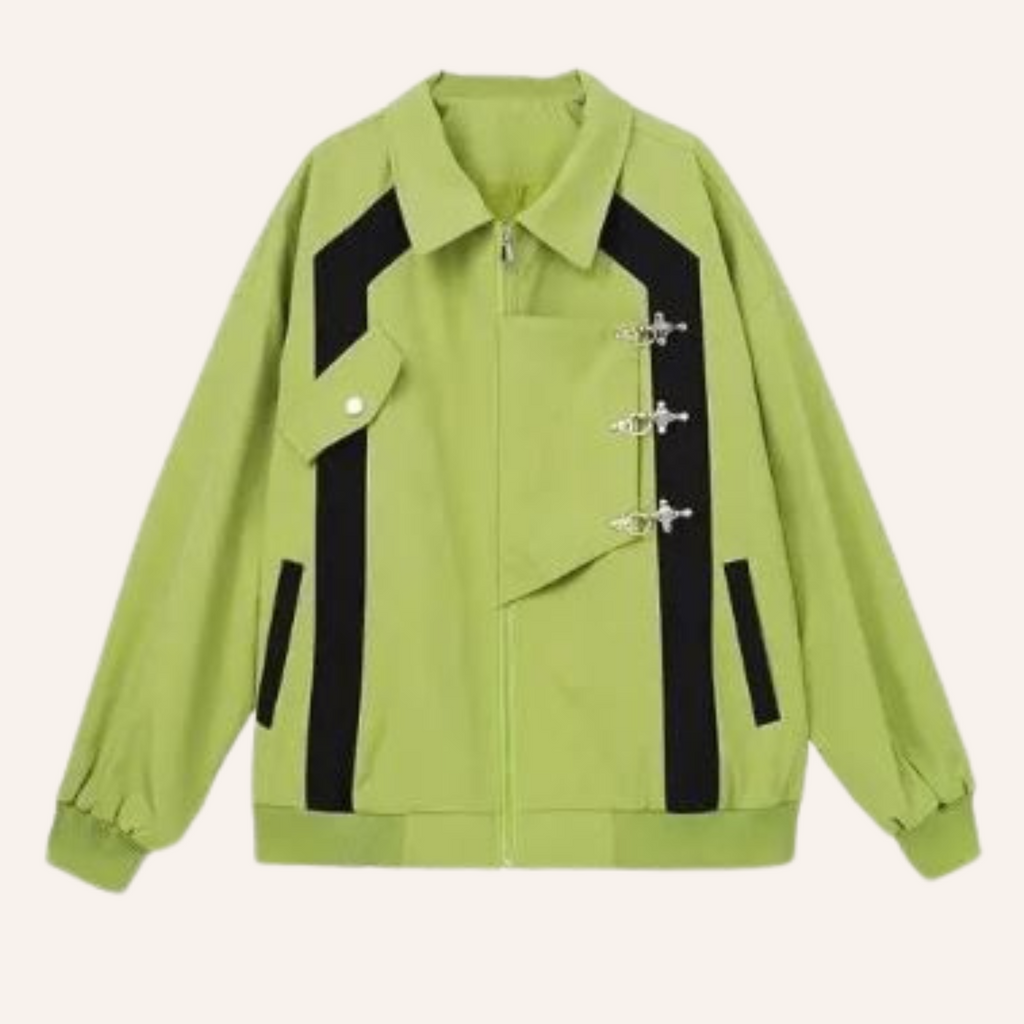 Freya | Women's Oversized Jacket | Buckle Detail · Eltrendio