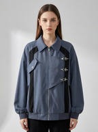 Freya | Women's Oversized Jacket | Buckle Detail