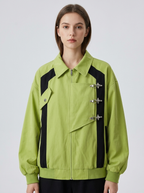Freya | Women's Oversized Jacket | Buckle Detail
