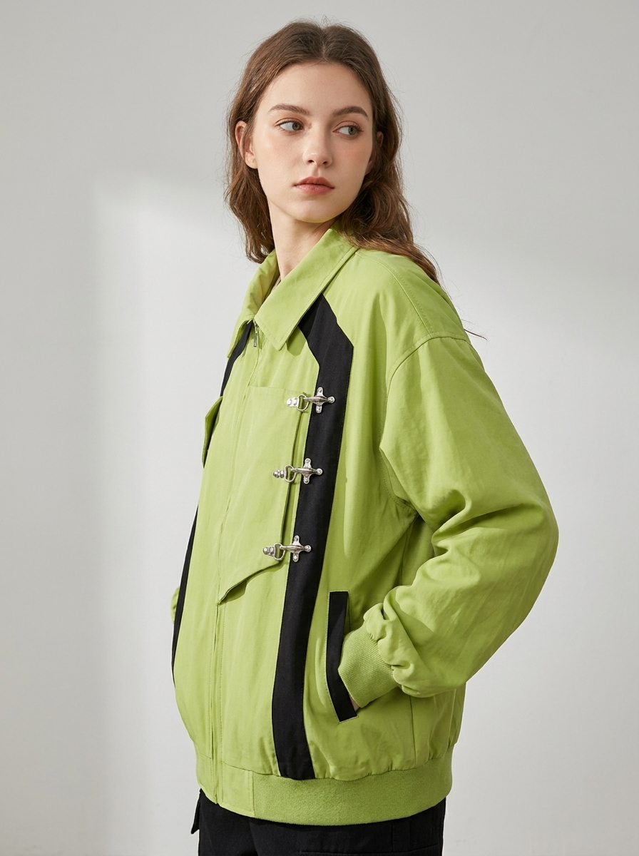Freya | Women's Oversized Jacket | Buckle Detail