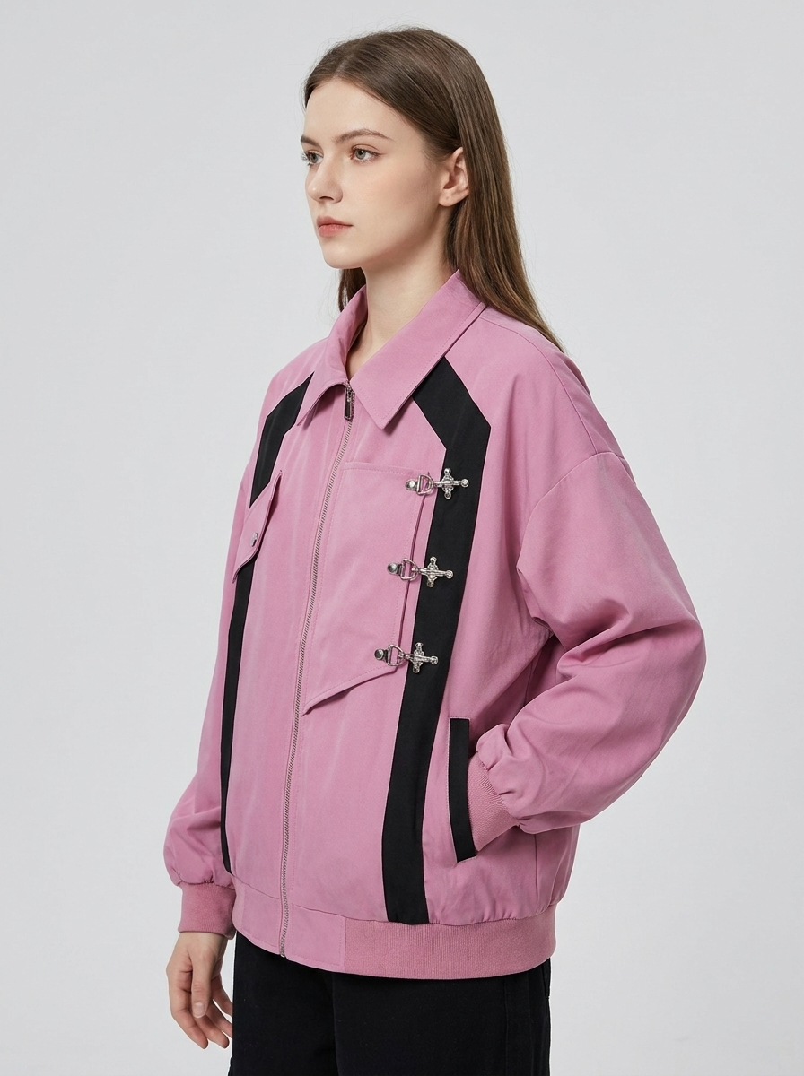 Freya | Women's Oversized Jacket | Buckle Detail