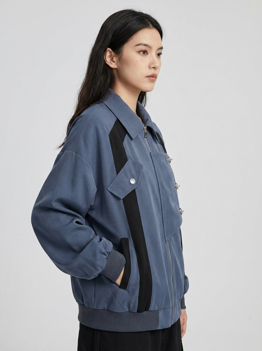 Freya | Women's Oversized Jacket | Buckle Detail