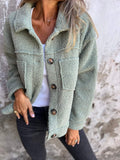 Freya | Women's Oversized Teddy Jacket | Button-Up · Eltrendio