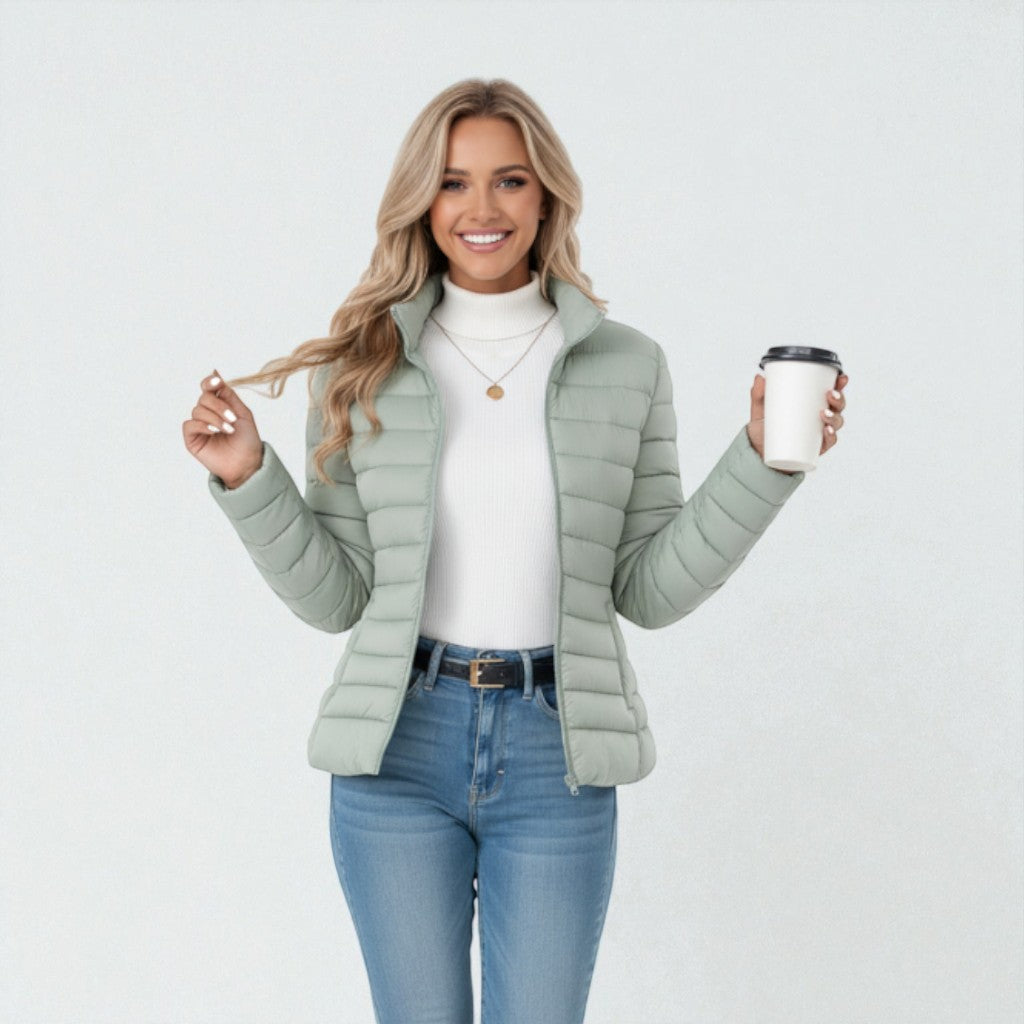 Freya | Women's Padded Jacket | Funnel Neck · Eltrendio