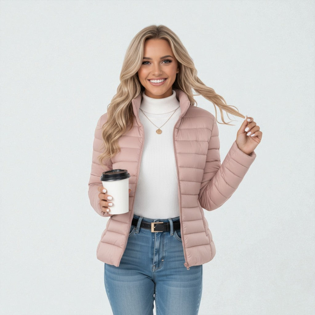 Freya | Women's Padded Jacket | Funnel Neck · Eltrendio