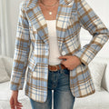 Freya | Women's Plaid Blazer | Single-Button · Eltrendio