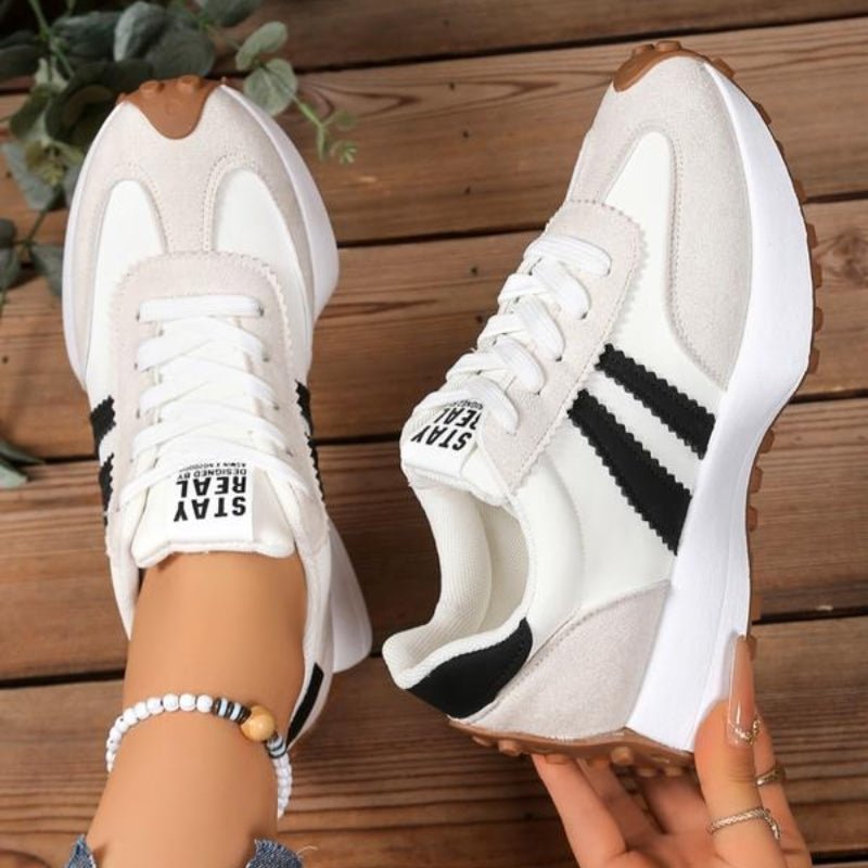 Freya | Women's Retro Trainers | Lace-Up · Eltrendio