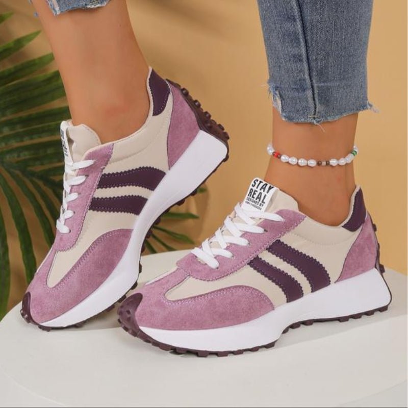 Freya | Women's Retro Trainers | Lace-Up · Eltrendio