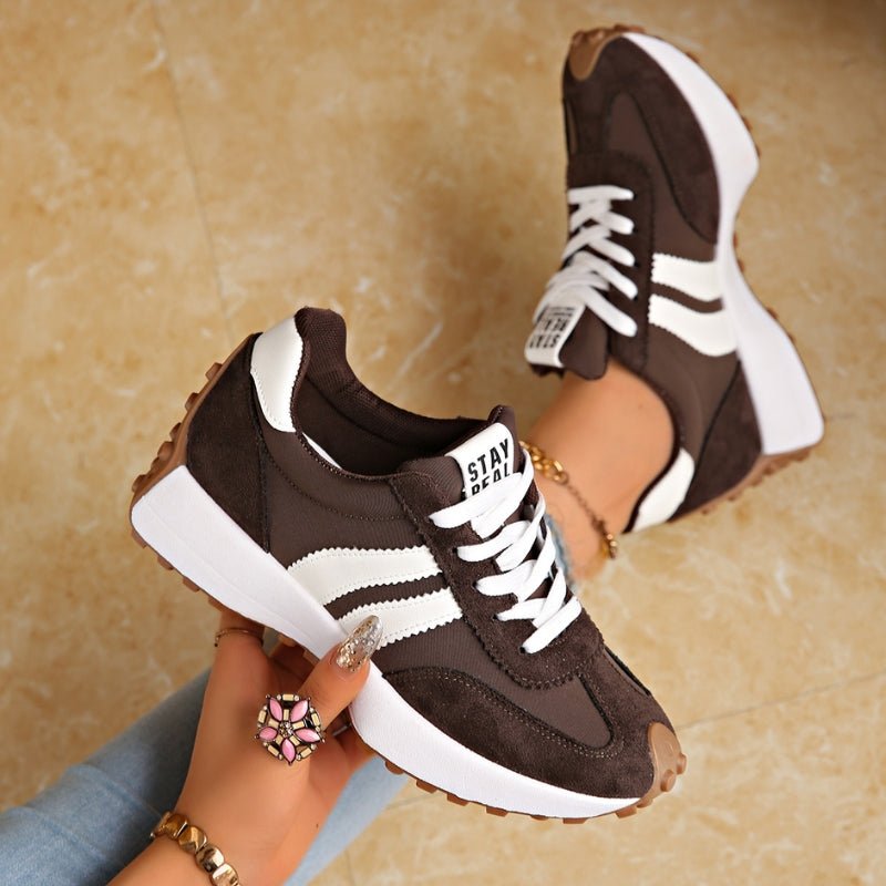 Freya | Women's Retro Trainers | Lace-Up · Eltrendio