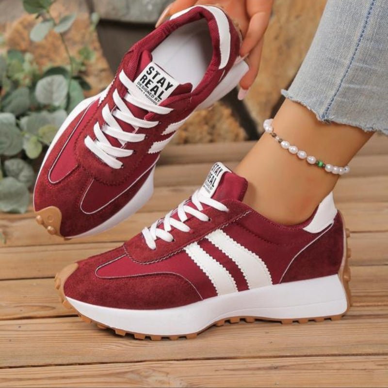 Freya | Women's Retro Trainers | Lace-Up · Eltrendio