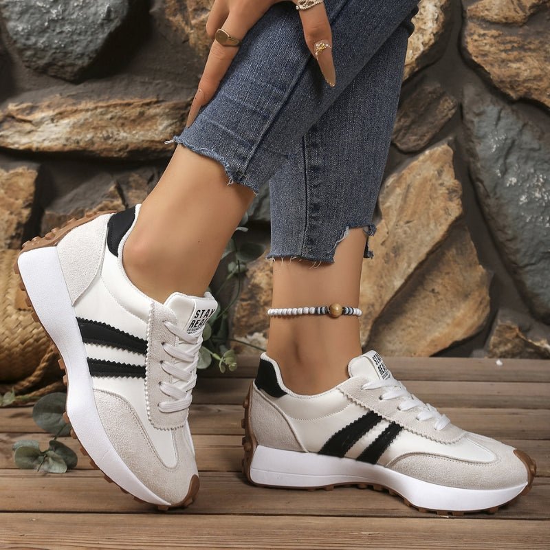 Freya | Women's Retro Trainers | Lace-Up · Eltrendio