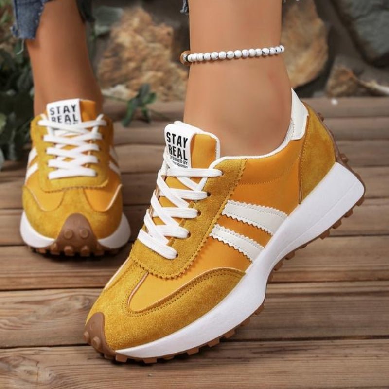 Freya | Women's Retro Trainers | Lace-Up · Eltrendio