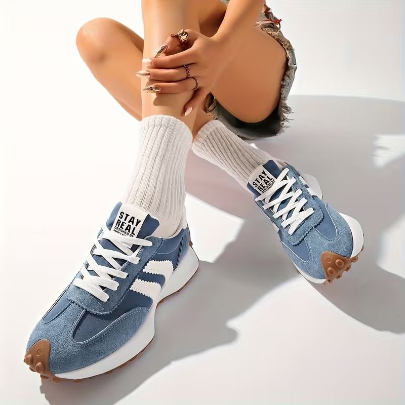 Freya | Women's Retro Trainers | Lace-Up · Eltrendio