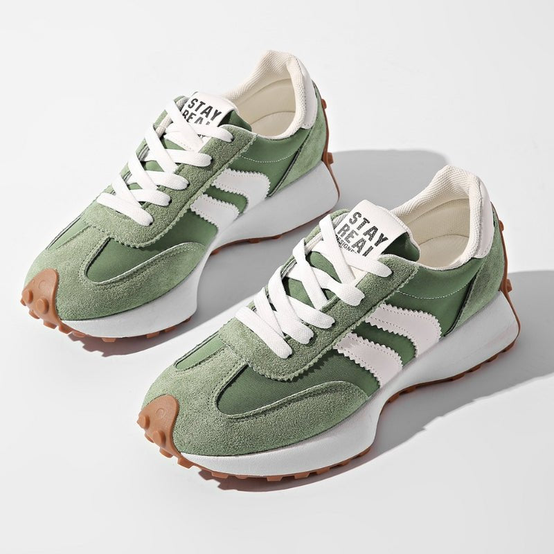 Freya | Women's Retro Trainers | Lace-Up · Eltrendio