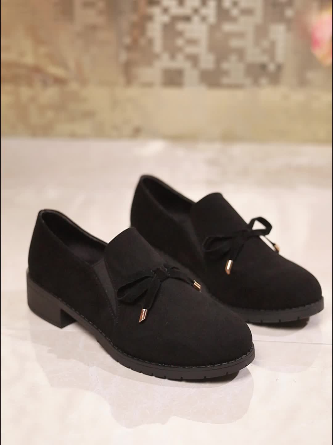 Freya | Women's Slip-On Loafers | Bow Detail · Eltrendio