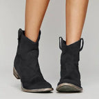 Freya | Women's Western Ankle Boots | Block Heel · Eltrendio