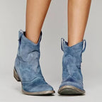 Freya | Women's Western Ankle Boots | Block Heel · Eltrendio