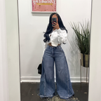Freya | Women's Wide-Leg Jeans | High-Waisted · Eltrendio
