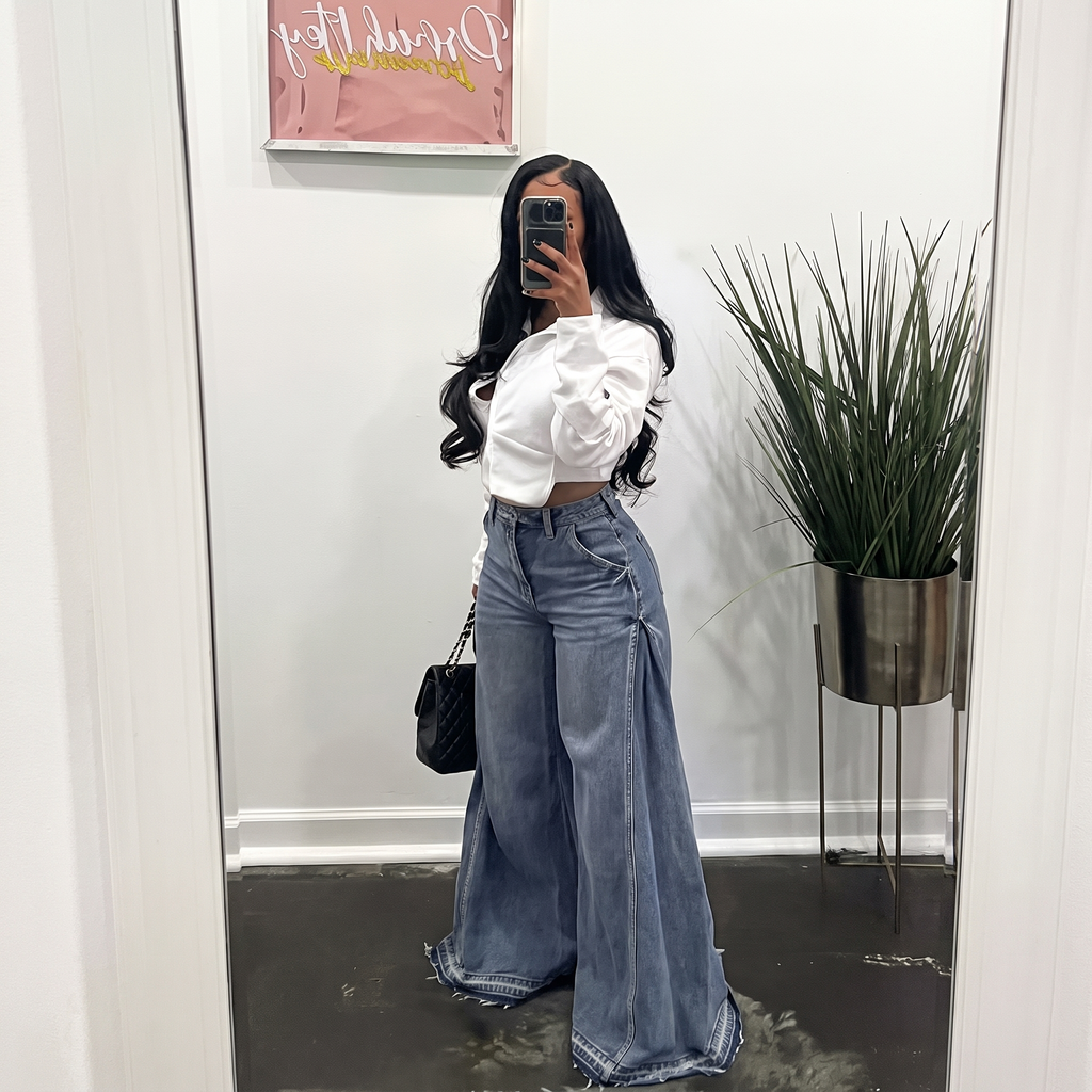 Freya | Women's Wide-Leg Jeans | High-Waisted · Eltrendio