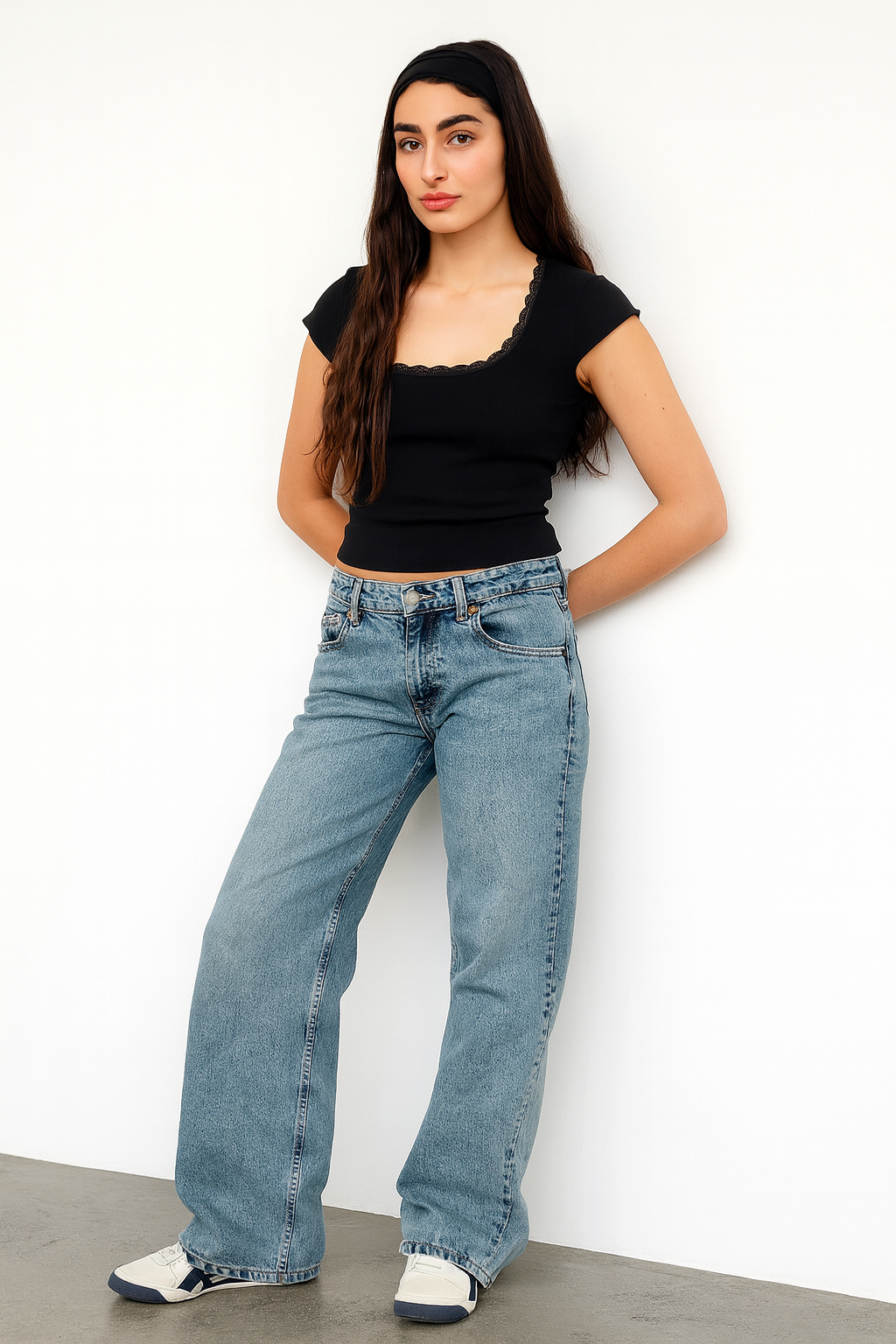 Freya | Women's Wide-Leg Jeans | Mid Waist · Eltrendio