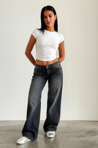 Freya | Women's Wide-Leg Jeans | Mid Waist · Eltrendio