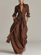 Freya | Women's Wide-Leg Jumpsuit | Tie Waist · Eltrendio