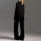 Freya | Women's Wide-Leg Loungewear Set | Collared Top · Eltrendio