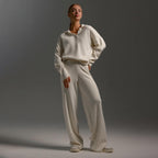 Freya | Women's Wide-Leg Loungewear Set | Collared Top · Eltrendio