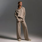 Freya | Women's Wide-Leg Loungewear Set | Collared Top · Eltrendio