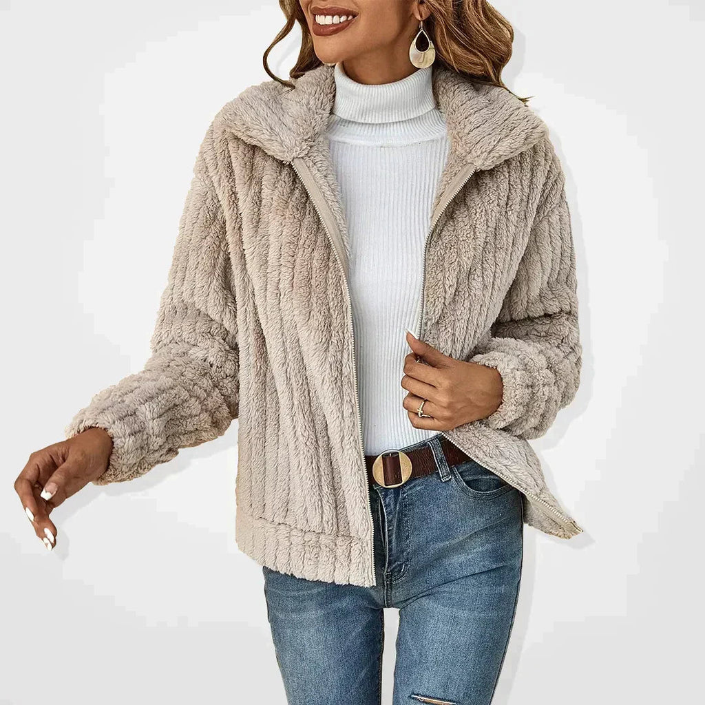 Freya | Women's Zip-Up Jacket | Fleece · Eltrendio