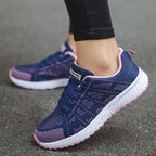 Grace | Women's Lace-Up Trainers | Mesh Knit · Eltrendio