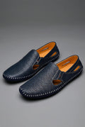 Grayson | Men's Perforated Slip-On Low Profile Casual Footwear | Loafers · Eltrendio