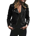 Harper | Women's Cropped Biker Jacket | Zip Front · Eltrendio