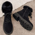 Harper | Women's Lace-Up Boots | Faux Fur · Eltrendio