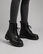 Harper | Women's Lace-Up Combat Boots | Chunky Sole · Eltrendio