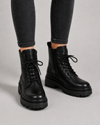 Harper | Women's Lace-Up Combat Boots | Chunky Sole · Eltrendio