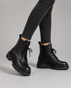 Harper | Women's Lace-Up Combat Boots | Chunky Sole · Eltrendio